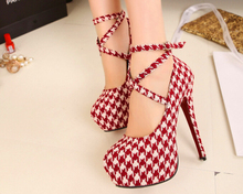 Fashion women’s shoes in the spring and autumn 2014 new suede heel with hollow out super high heels wedding shoes