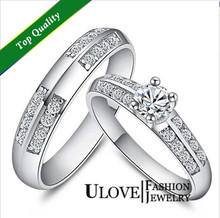 Wholesale Love Couple Rings Sterling Silver Wedding Rings Pair Vintage Anel Ring For Women and Men Fashion Jewelry Acessorios