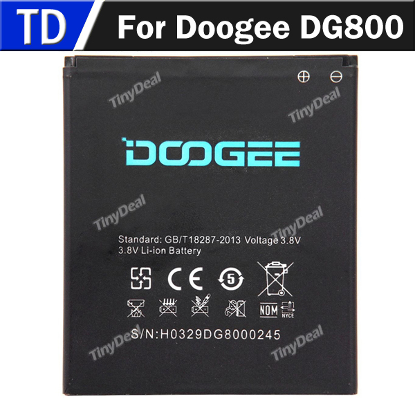 Original Doogee DG800 3 8V 2000mAh Li ion Mobile Phone Battery Backup Battery for Doogee DG800