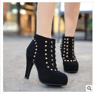 Size 35 39 autumn winter fashion women ankle boots women platform leather boots free shipping