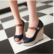 Free shipping 2014 new summer waterproof Taiwan heel elegant mature high heeled women s sandals 
