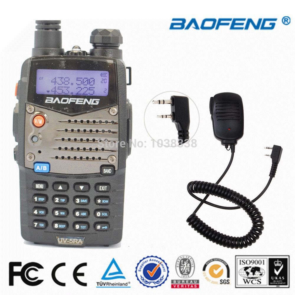 BAOFENG UV 5RA Walkie Talkie VHF UHF Dual Band portable Radio Handheld Tranceiver Mini Universal Shoulder