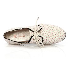 New 2014 canvas shoes female casual sneaker low flat cotton made lazy single shoes flower printed