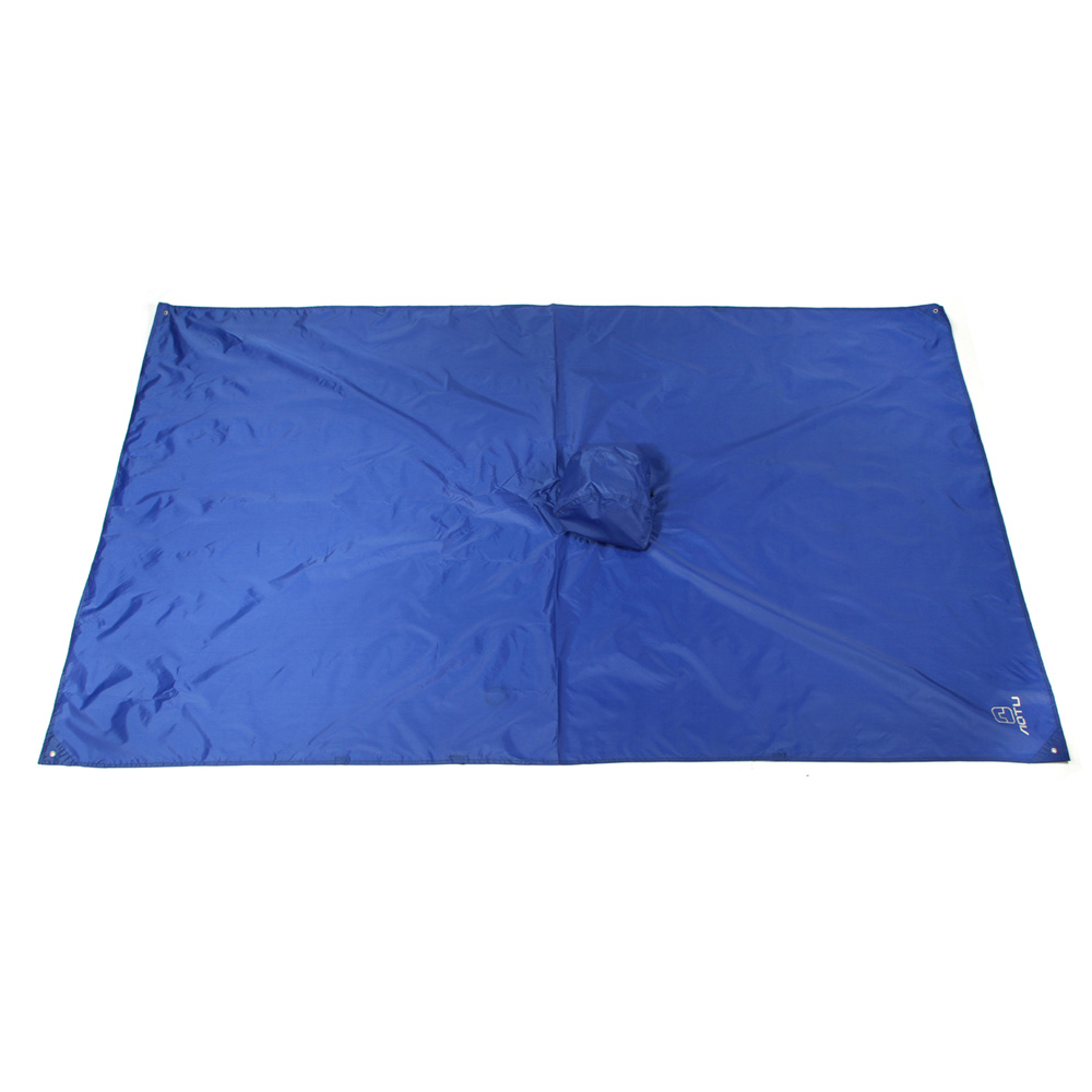 Outdoor Travel Equipment Multi-purpose Climbing Cycling Raincoat Rain Cover Poncho Waterproof Camping Tent Mat Orange/Blue