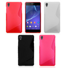 S LINE Anti Skiding Gel Soft TPU silicon Protective skin Case For Sony Xperia Z2 D6503