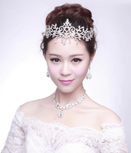 rhinestone bridal crown for wedding Bride pendant fashion crown wedding dress accessories marriage hair accessories