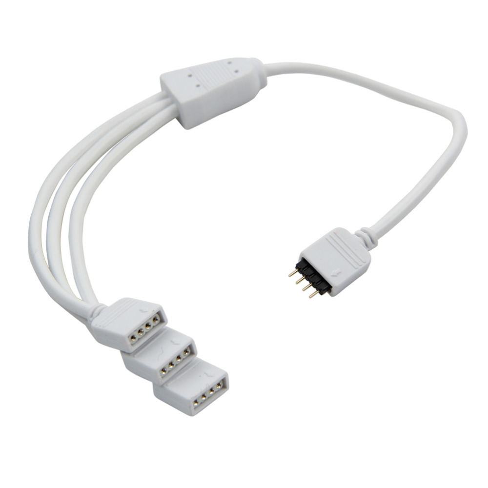 Купить кабель сплиттера разъем 1-3 женских 4pins для 3528 5050 rgb ...