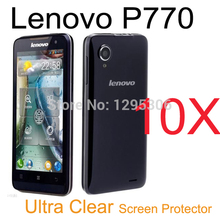 10pcs Smartphone Android Lenovo P770 Ultra Clear Screen Protector LCD Screen Protective Film Cover Guard For
