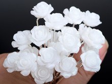 NEW 20 40Pcs Lots Wedding Bridal Crystal Faux Pearl Flower Hairpins Hair Pins