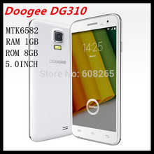 New arrival Doogee DG310 smartphone 5.0inch 854*480 MTK6582 quad core  android 4.4 1.3GHZ 3G phone RAM 1GB ROM 8GB WCDMA phone