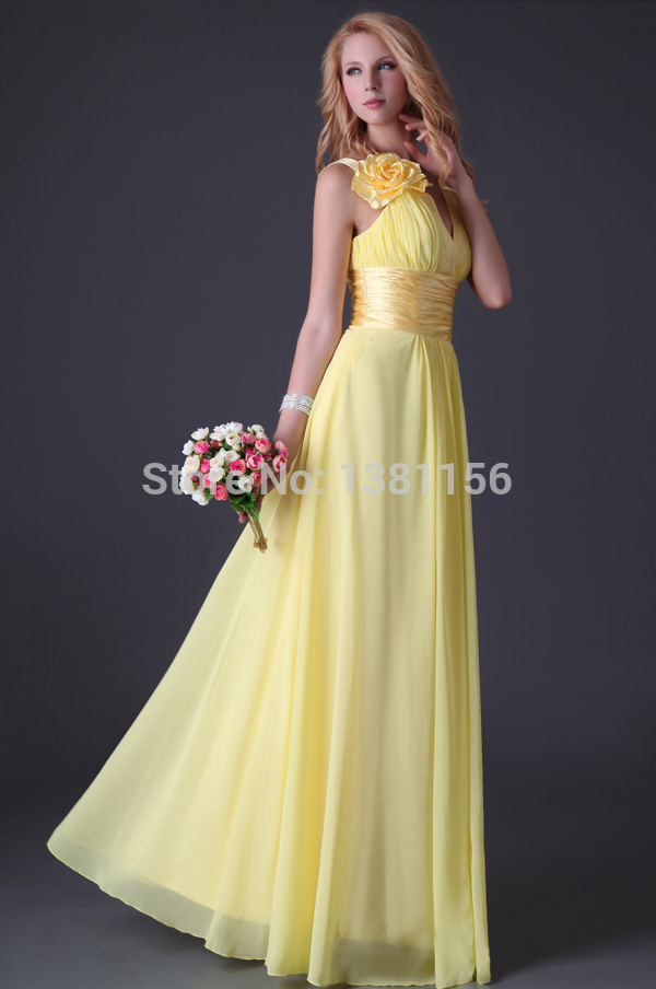 Желтое Вечернее Платье