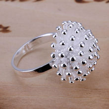 Promotion Fashion fireworks flower 925 silver jewelry Women female wedding rings free shipping sterling wholesale price