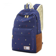 2014 Fashion canvas women backpack,korean floral printing backpack,cute designer backpack,mochila feminina,hot sale D1