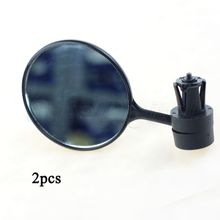 Best Selling 2Pcs/lot Black Flexible Rearview Glass Convenient Bike Bicycle Cycling Mirror for Handlebar Free Shipping