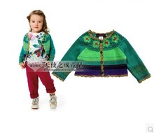 Hot 2014 new autumn winter brand catimini children clothing girls European American Wind colorful sweatercoat