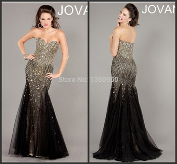 Black And Gold Prom Dresses 2014