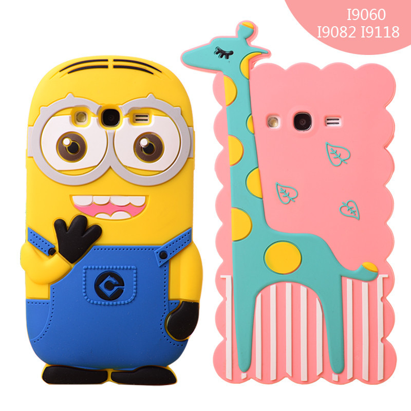 New Cartoon Despicable Me Deer Cover Skin Protection Soft Silicone Case For Samsung Galaxy Grand Neo