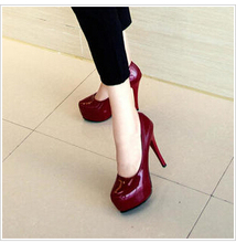 sexy fashion super high heels elegant women pumps comfortable patent leather high-heeled shoes office & party women dress shoes