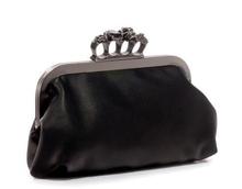 2014 new European and American women bag Korean version of the retro skull ring clutch bag