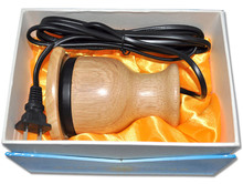 Natural Stone health care health warming moxibustion instrument Oak pedestal meridian energy device 1020
