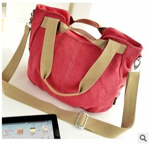 HOT New 2014 New Trend Canvas Women Handbags Tote Shoulder Double Use Bolsas Femininas Ladies Shoulder