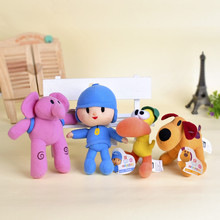 4pcs lot Super Cute Pocoyo Stuffed Cartoon Plush Toys Pocoyo Elly Loula Pato Elephant Dog Prelude