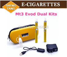 MT3 EVOD Atomizer  EVOD Battery E-cigarette kit  Electronic Cigarette Dual Kits E Cigarette Cig in Zipper Case EVOD  10pcs/lot