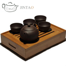 Supervalue Teapot Set 1 Xishi Teapot 4 Teacups 1 Tea Plate Yixing Purple Clay Purple Sand