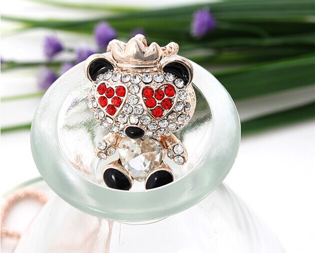 Heart crown bear pendant long necklace korea 2014 fashion jewelry for women accessories colares bijuterias collier