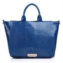 2014 New Arrival Fashion Retro CROCO Design Cow Leather And Composite Leather Women Leather Handbag Shoulder
