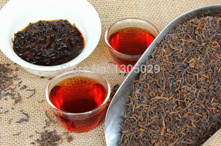100g Free shipping 1999 Menghai Loose Puer Tea ripe puer tea 