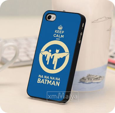 Keep Calm And Batman Hard Plastic Black White Skin Accessories Mobile Phone Cases Cover For iPhone