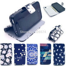 New Arrival Multicolor optional Wallet PU Leather Flip Stand Holster Phone Case Cover For iPhone 4