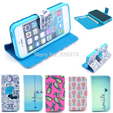 New Arrival Multicolor optional Wallet PU Leather Flip Stand Holster Phone Case Cover For iPhone 4