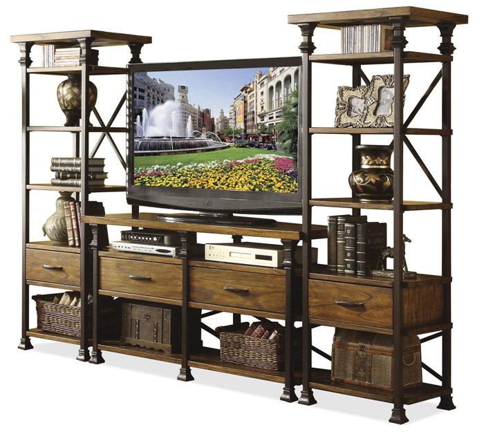 country to do the old vintage wrought iron wrought iron wood TV 