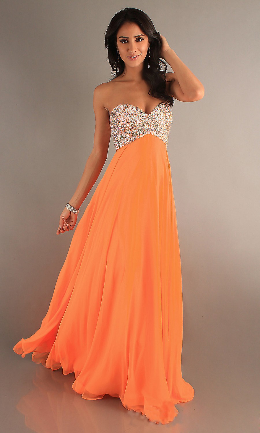 ... -Pink-Orange-Lime-Green-Chiffon-Floor-Length-Prom-Dress-Open-Back.jpg
