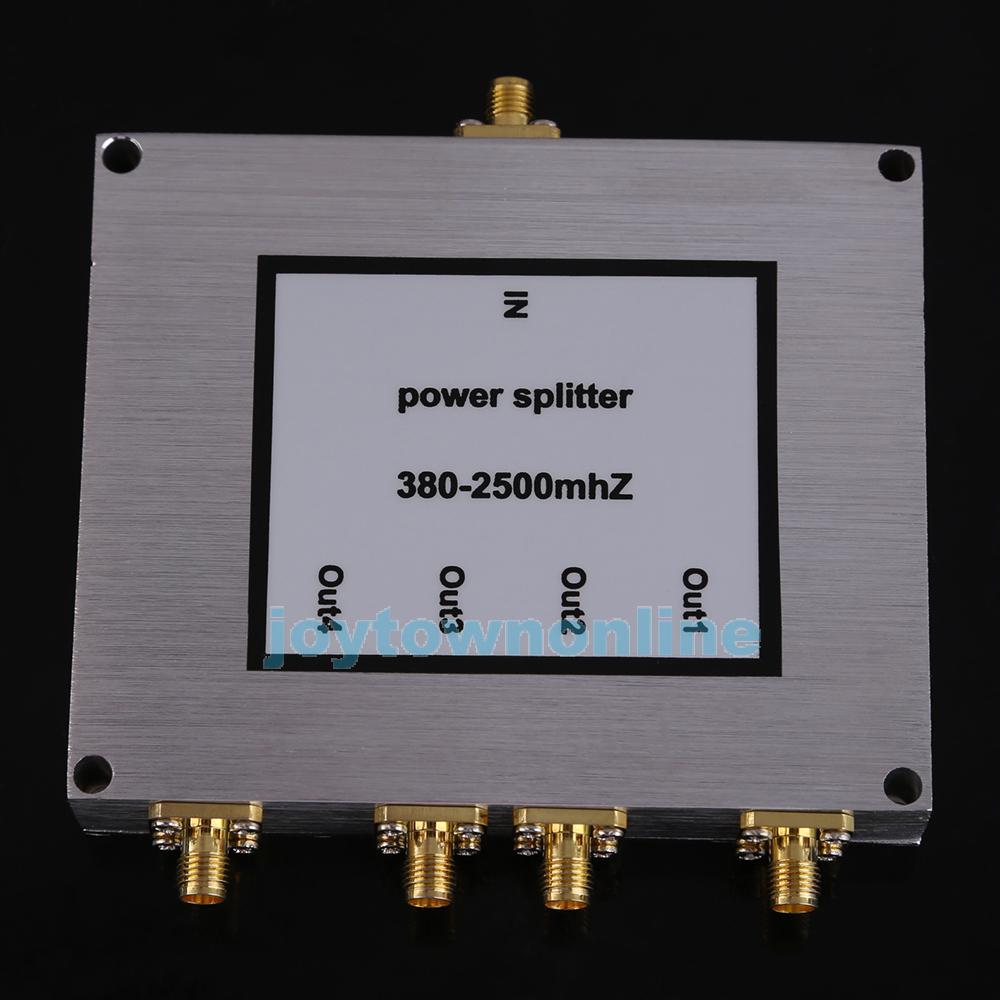 4 Way SMA Power Divider GSM CDMA 3G Signal Booster Splitter 380 2500MHz 1JT