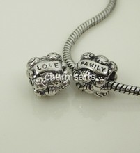 FREE SHIPPING Birthday Gift Beads Love & Family Charm Mother’s Day Jewelry Fits Pandora Bracelet Wholesale