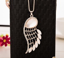 Bijou wings pendant necklace/korea fashion necklaces womens jewellery sweater accessories wholesale/kolye/collier/bijoux/colares