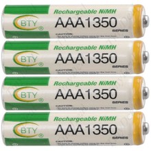 4pcs AAA 1 2V 1350mAh Backup Replacement Rechargeable Ni MH Battery Batterie Batterij Bateria R03 for