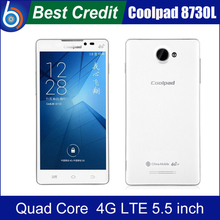 In stock!Original Coolpad 8730L 4G LTE 5.5 inch Mobile Phone Quacomm MSM8926 Quad Core 1280×720 8GB ROM 8MP 3G WCDMA GPS/Kate