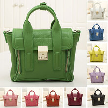 2014 the new 3.1 P  Lim small monster fluorescent color leather embossed leather tote bag handbag