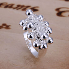 925 silver female fashion jewelry Women wedding flower rings free shipping wholesale price high quality hot