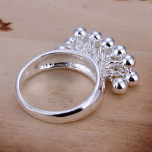 925 silver female fashion jewelry Women wedding flower rings free shipping wholesale price high quality hot