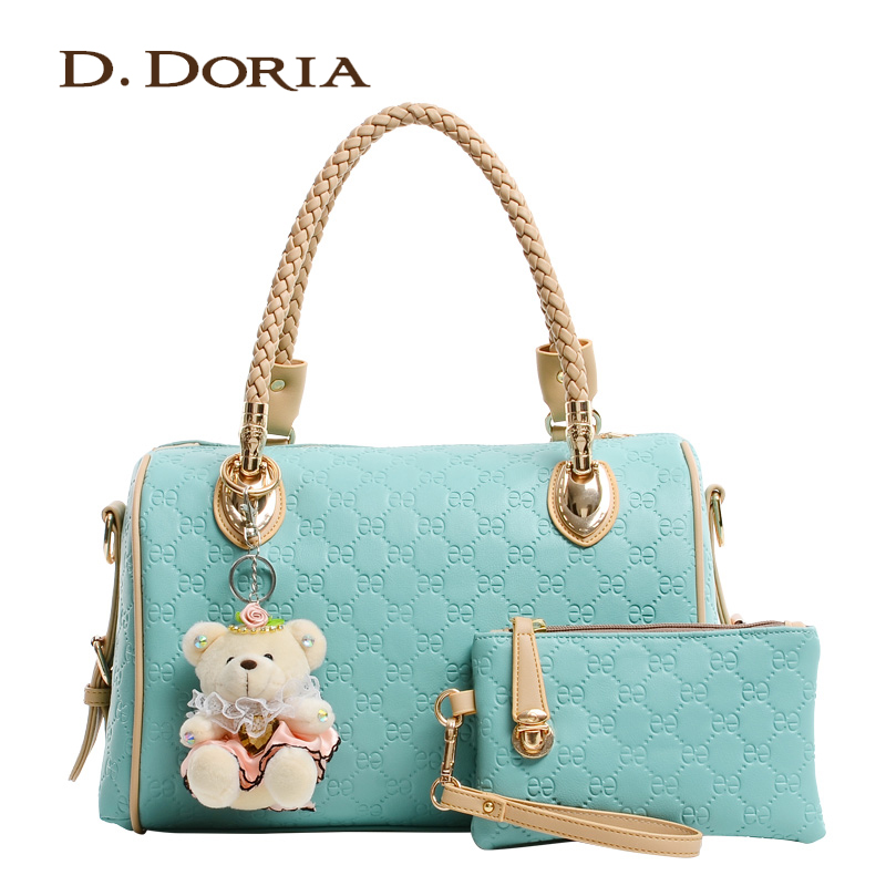 Women s bags 2014 for BOSS bucket handbag fashion handbag female shoulder bag embossed color block