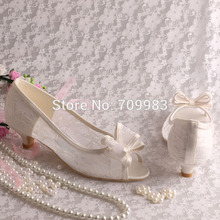  15 Colors Custom Color and Heel European Sping Women Lace Shoes Bride Wedding Low Heel