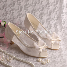  15 Colors Custom Color and Heel European Sping Women Lace Shoes Bride Wedding Low Heel