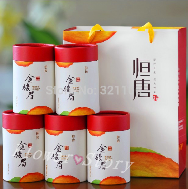  Lapsang Souchong Black Tea 5 Cans 250g Altogehter High Quality with Rich Aroma Free Shipping