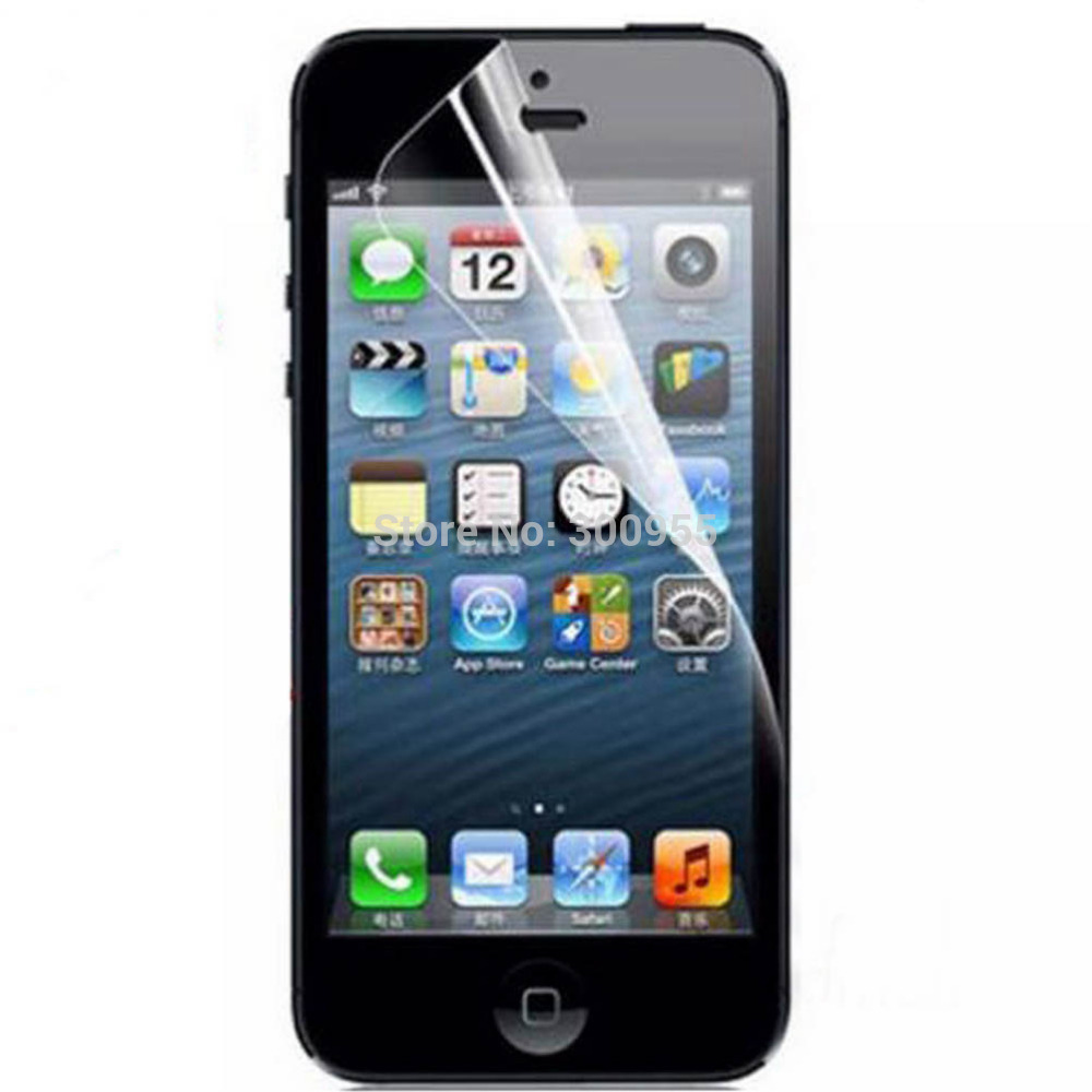 10 pcs lot Free shipping Transparent Front Screen Protector for Apple iPhone 5 5s WHD705