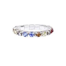 New 2014 Brand New Elastic Single Row Multicolor Crystal Rhinestone Toe Ring Bridal Jewelry 3mm Free Shipping